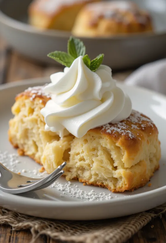 Tejszínhabos scone aranybarna, ropogós tetejű sütemények
