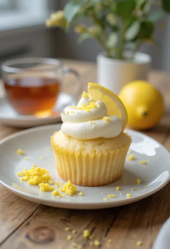 Gluténmentes citromos cupcake tálalva