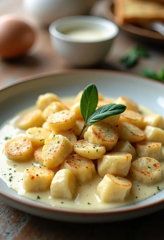 Keto sajtos karfiol gnocchi