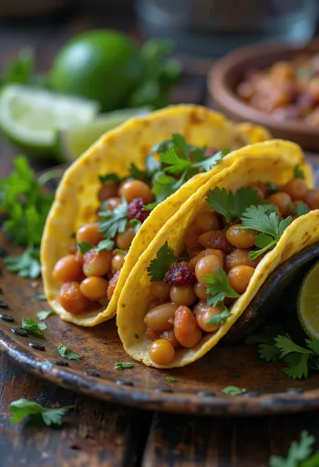 Mexikói vegán taco babbal, avokádóval és lime-mal