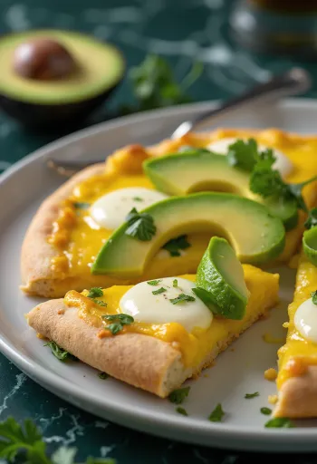 Pizza Peruana tálalva