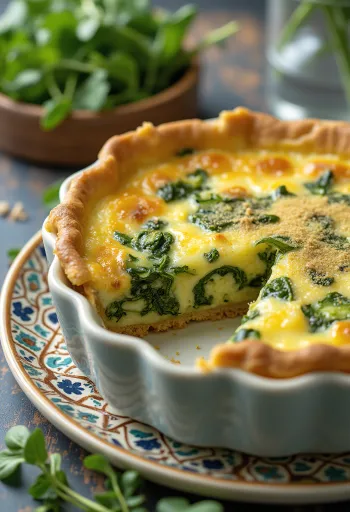 Tojásfehérjés, habosított quiche zöldségekkel