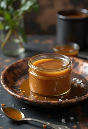Dulce de leche karamellel, gazdag és krémes desszert öntetként