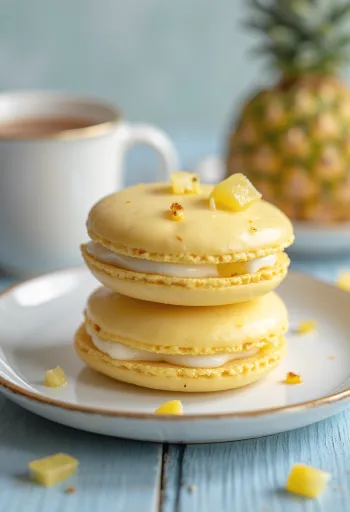 Grillezett ananászos macaron