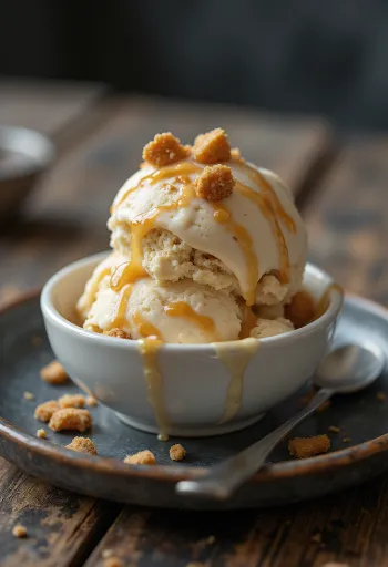 Häagen-Dazs Caramel Biscuit & Cream fagylalt karamellöntettel és kekszdarabokkal