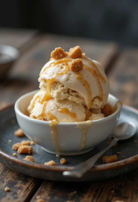 Häagen-Dazs Caramel Biscuit & Cream fagylalt karamellöntettel és kekszdarabokkal