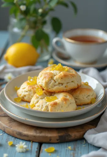 Kandírozott citromos scone