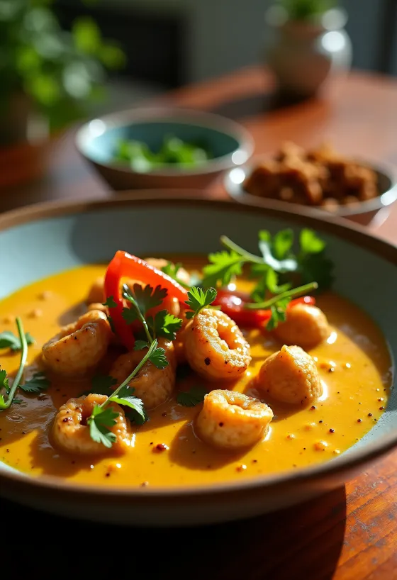 Keto mauritiusi polip curry tálalva