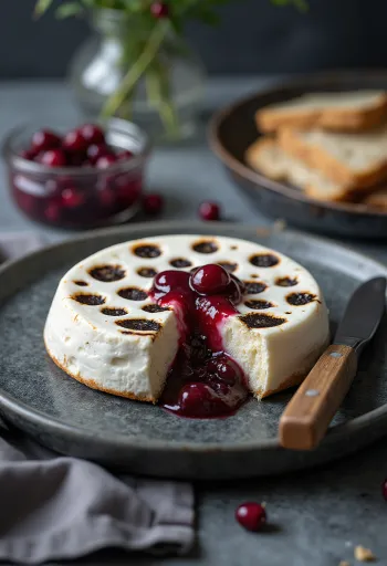 Leipäjuusto, aranybarnára sült finn sajt kerek formában, fából készült tányéron