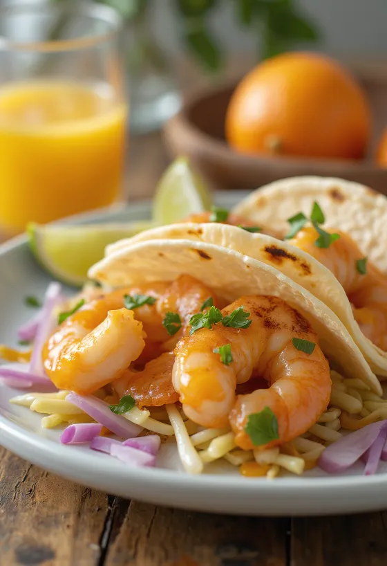 Garnélás tacos guava szósszal