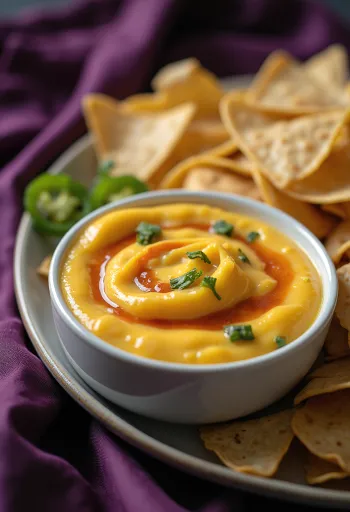 BBQ jalapeno cheddar szósz tálalva