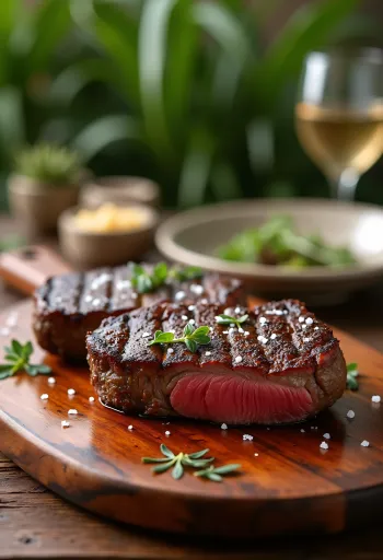 Keto namíbiai grillezett vadhús szelet