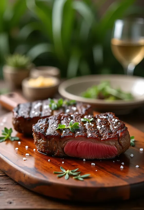 Keto namíbiai grillezett vadhús szelet