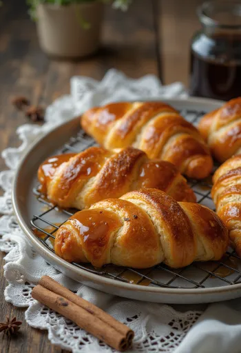 Koeksister fűszeres szirupban, dél-afrikai édesség ropogós tésztával