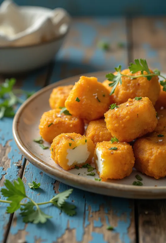 Pakora paneerrel, ropogós és fűszeres tálalás