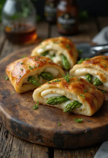 Tavaszi zöldséges calzone aranybarnára sütve