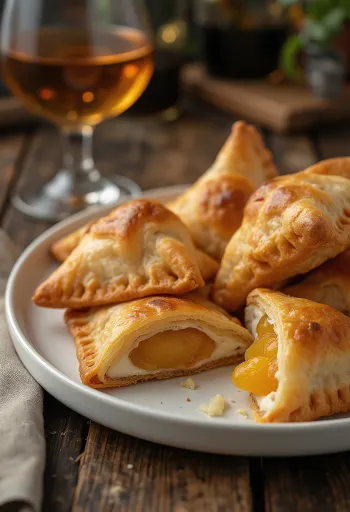 Tokaji aszús samosa tálalva