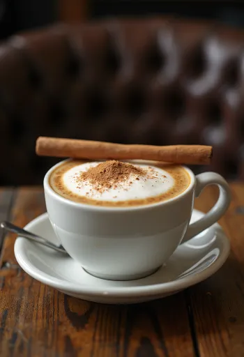 Fahéjas-vaníliás latte bögrében