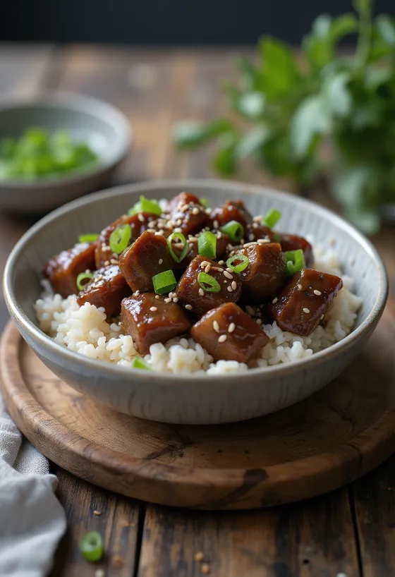 Galbi Rizs, koreai marhahús szójaszószban szezámmaggal
