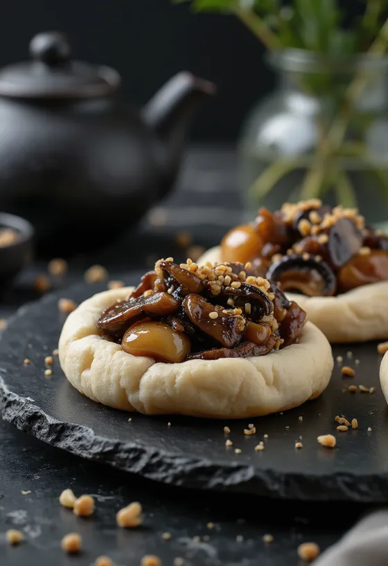 Hoisin Mushroom Bao vegán gombával és hoisin szósszal