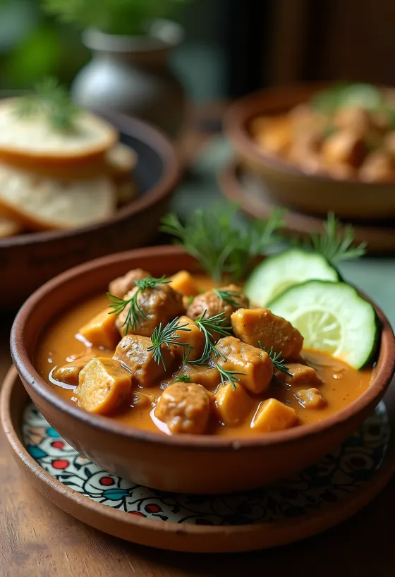 Keto szudáni bárány ragu tálban
