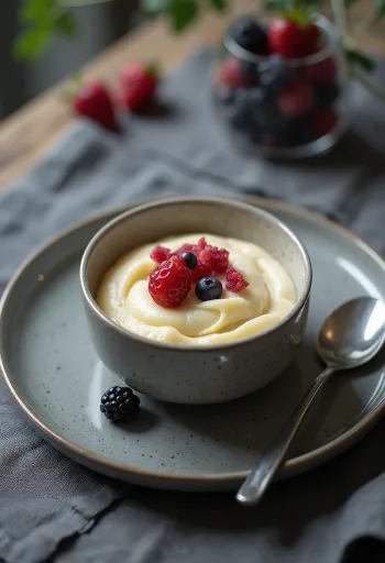 Mascarponés panna cotta pohárban