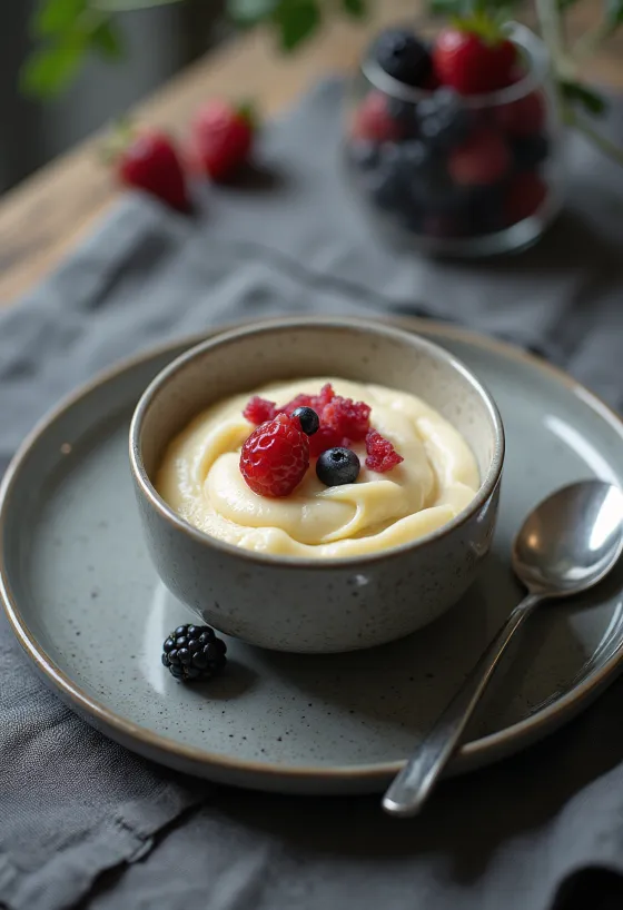 Mascarponés panna cotta pohárban