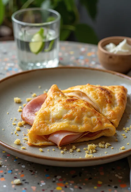 Pikáns sonkás calzone frissen sütve