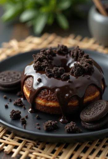 Mud Pie Doughnut frissen tálalva
