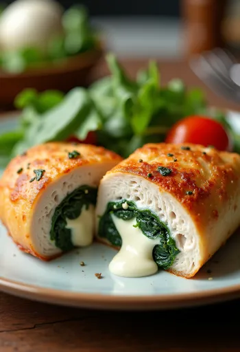 Keto spenótos fetás csirke