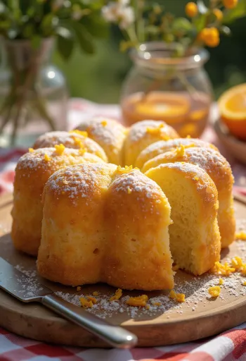 Pandoro narancshéjjal frissen tálalva