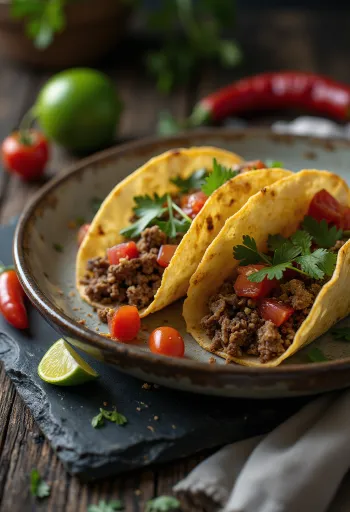 Tacos de Carne Molida tálalva