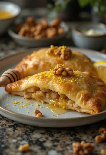 Citromos-mézes calzone frissen sütve