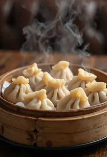 Dim sum sertéshússal tálalva