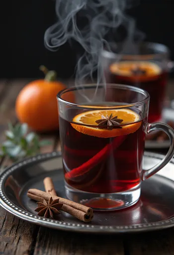 Fűszeres bodzás cider pohárban
