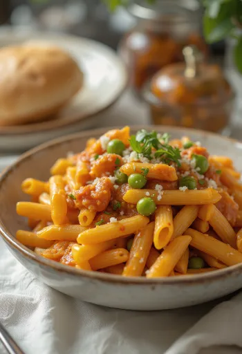 Pav Bhaji tésztával tálalva, friss korianderrel és zöldségekkel