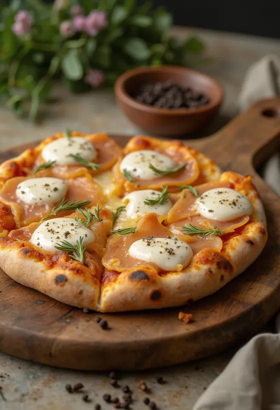 Pizza al Lardo szalonnazsírral és rozmaringgal