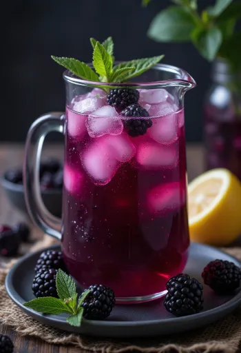Szedres limonádé pohárban tálalva
