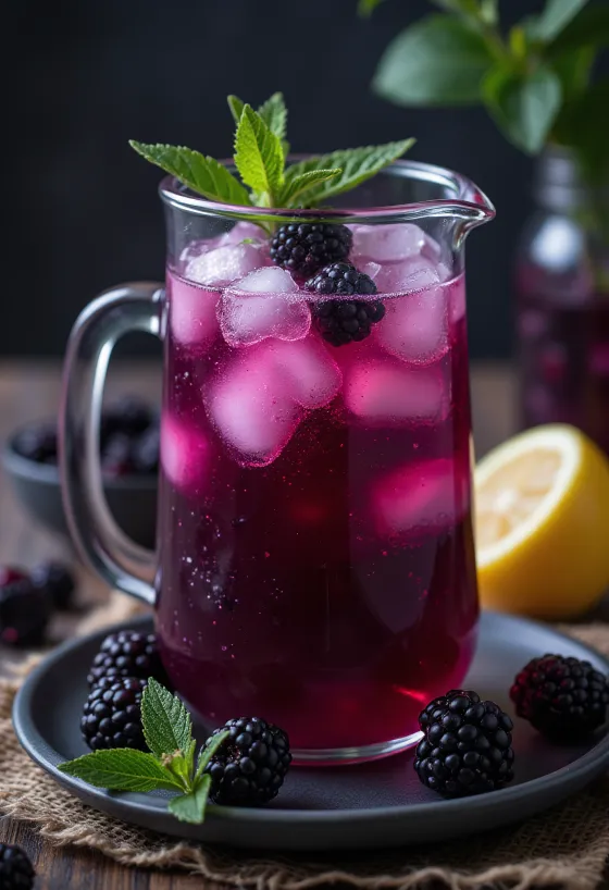 Szedres limonádé pohárban tálalva