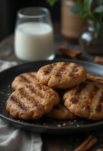 BBQ grillezett gyömbéres mézeskalács tálalva
