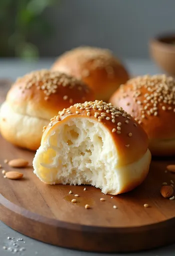 Keto mandulalisztes zsemle