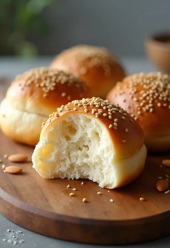 Keto mandulalisztes zsemle