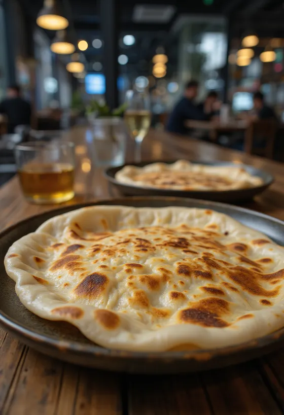 Frissen sült házi lavash kenyér