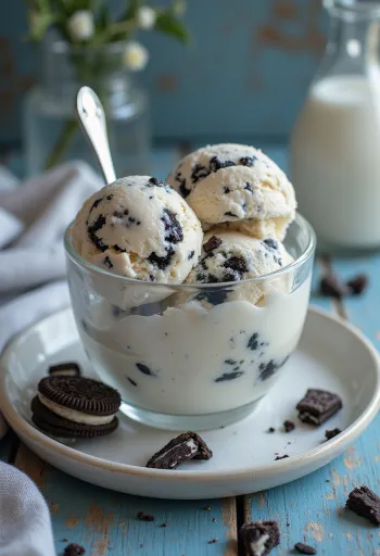 Oreo Ice Cream fagylalt tálalva