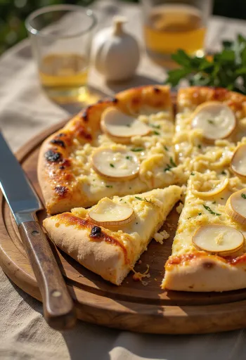 Pizza al Pecorino pecorino sajttal és friss rozmaringgal