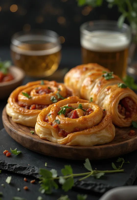 Chilis húsos burek ropogós réteslapban