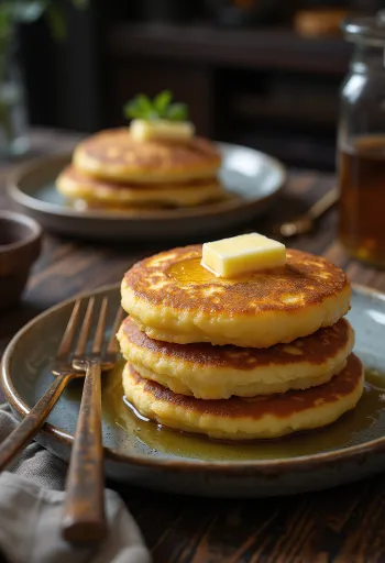 Griddle Cake amerikai palacsinta tálalva
