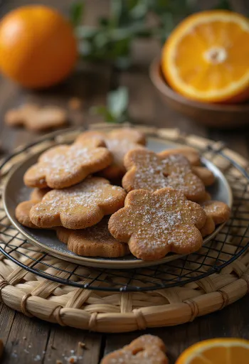 Pepparkakor narancshéjjal, karácsonyi fűszeres sütemények