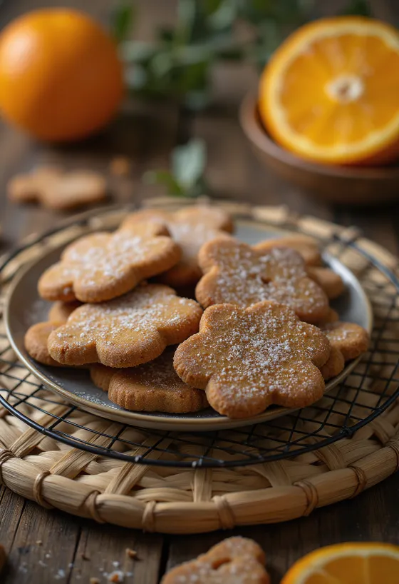 Pepparkakor narancshéjjal, karácsonyi fűszeres sütemények