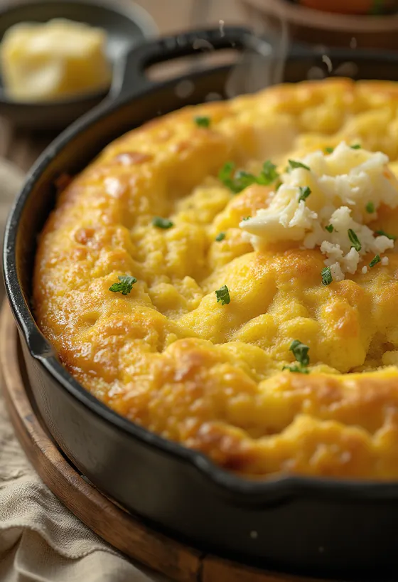 Fokhagymás cornbread szeletek, szépen tálalva egy egyszerű tányéron